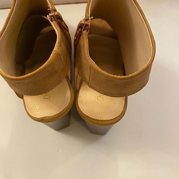 🌸Chase+ Chloe  Tan heels Fashion Sandal Size :9 - Picture 6 of 11
